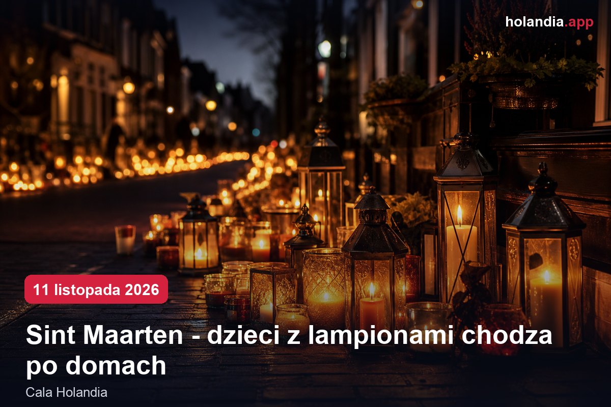 Sint Maarten - dzieci z lampionami chodzą po domach