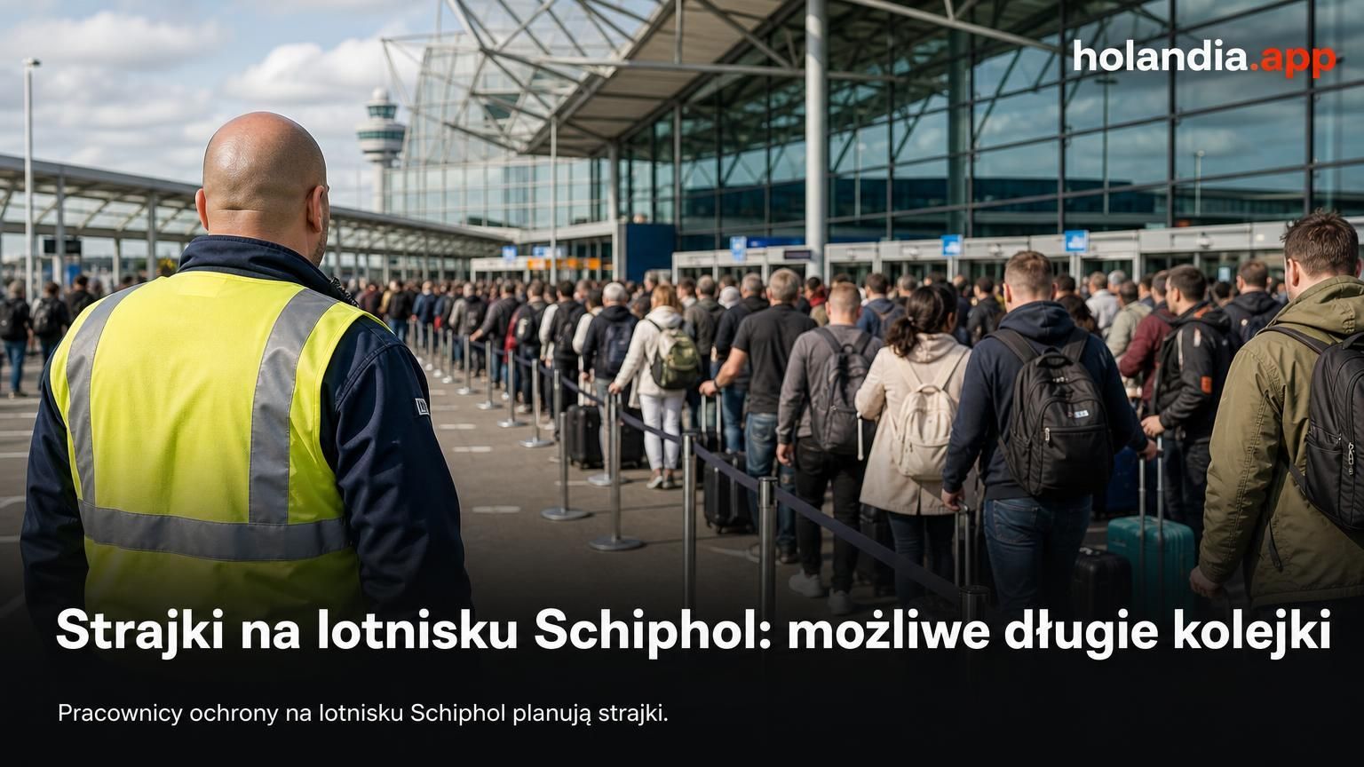 Strajki na lotnisku Schiphol: możliwe długie kolejki