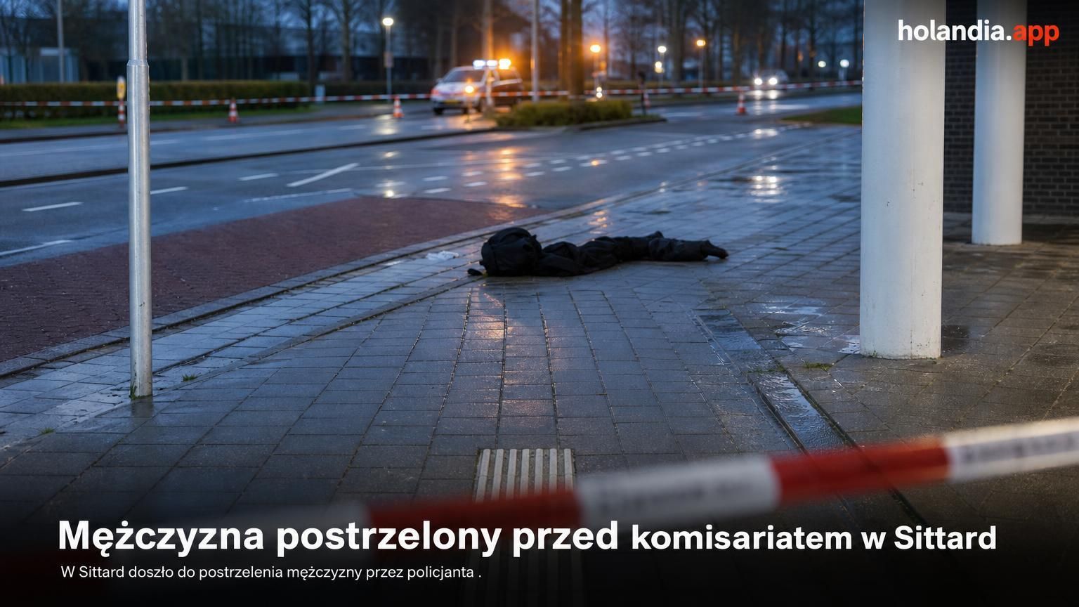 Mężczyzna postrzelony przed komisariatem w Sittard
