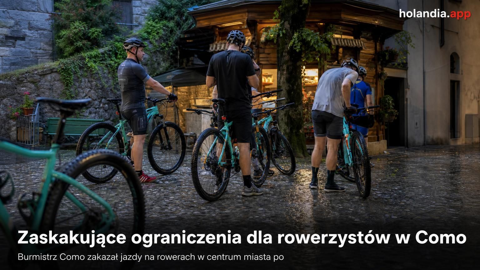 Zaskakujące ograniczenia dla rowerzystów w Como