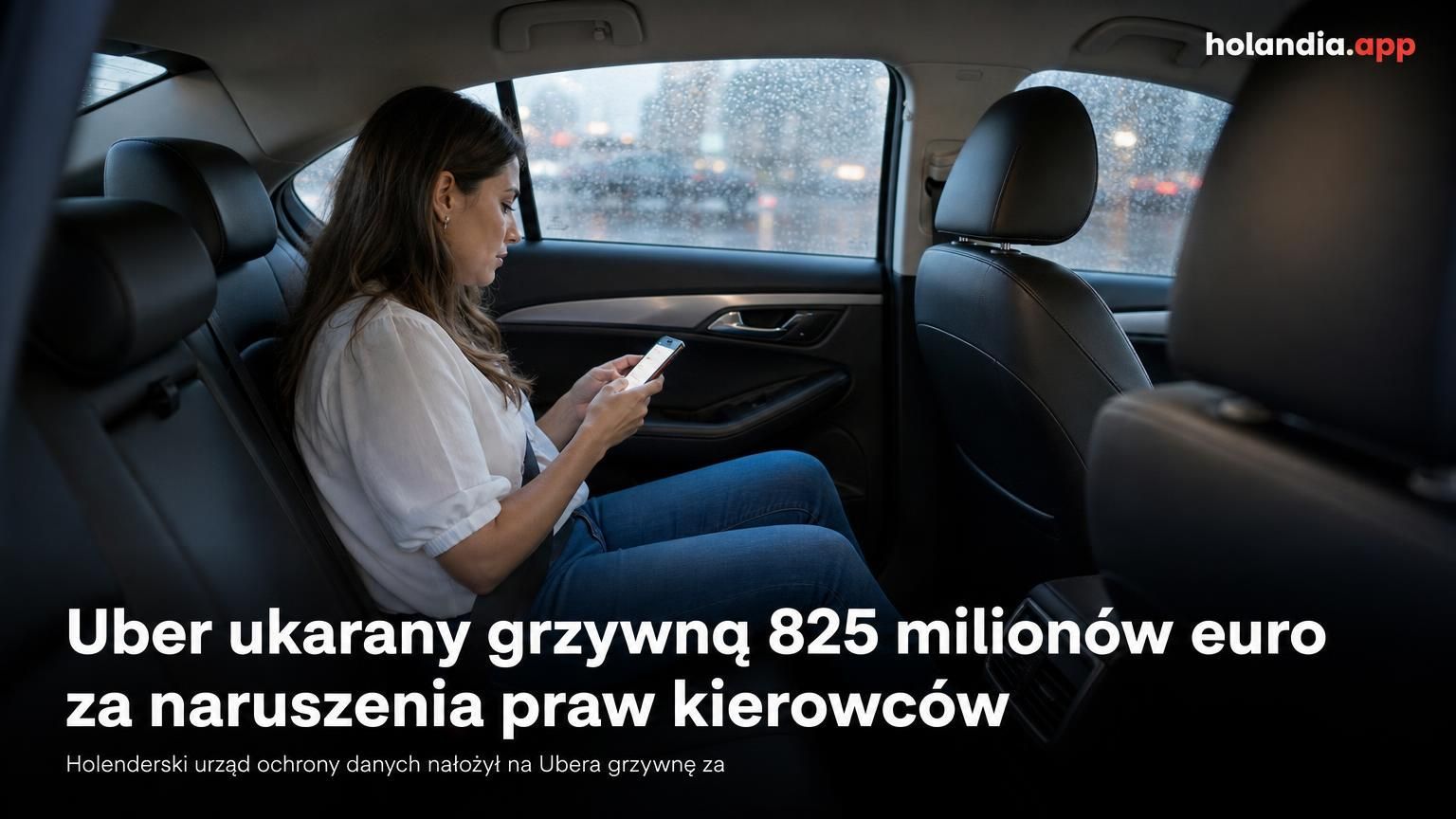 Uber ukarany grzywną 825 milionów euro za naruszenia praw kierowców