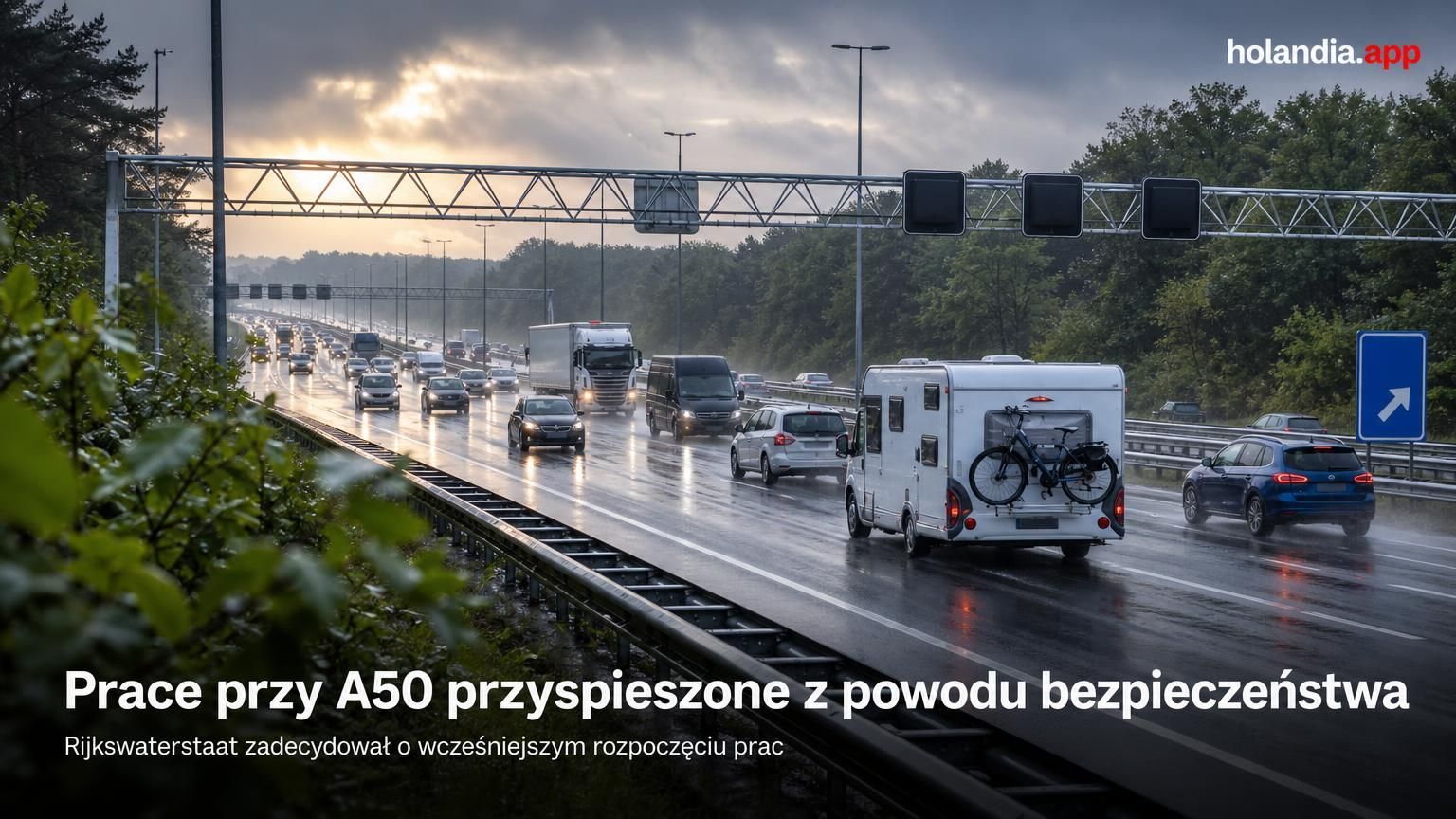 Prace przy A50 przyspieszone z powodu bezpieczeństwa