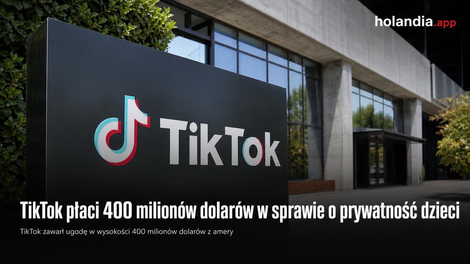 TikTok płaci 400 milionów dolarów w sprawie o prywatność dzieci