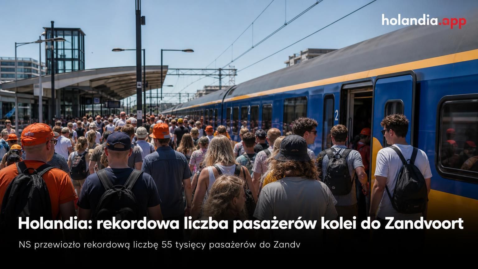 Holandia: rekordowa liczba pasażerów kolei do Zandvoort