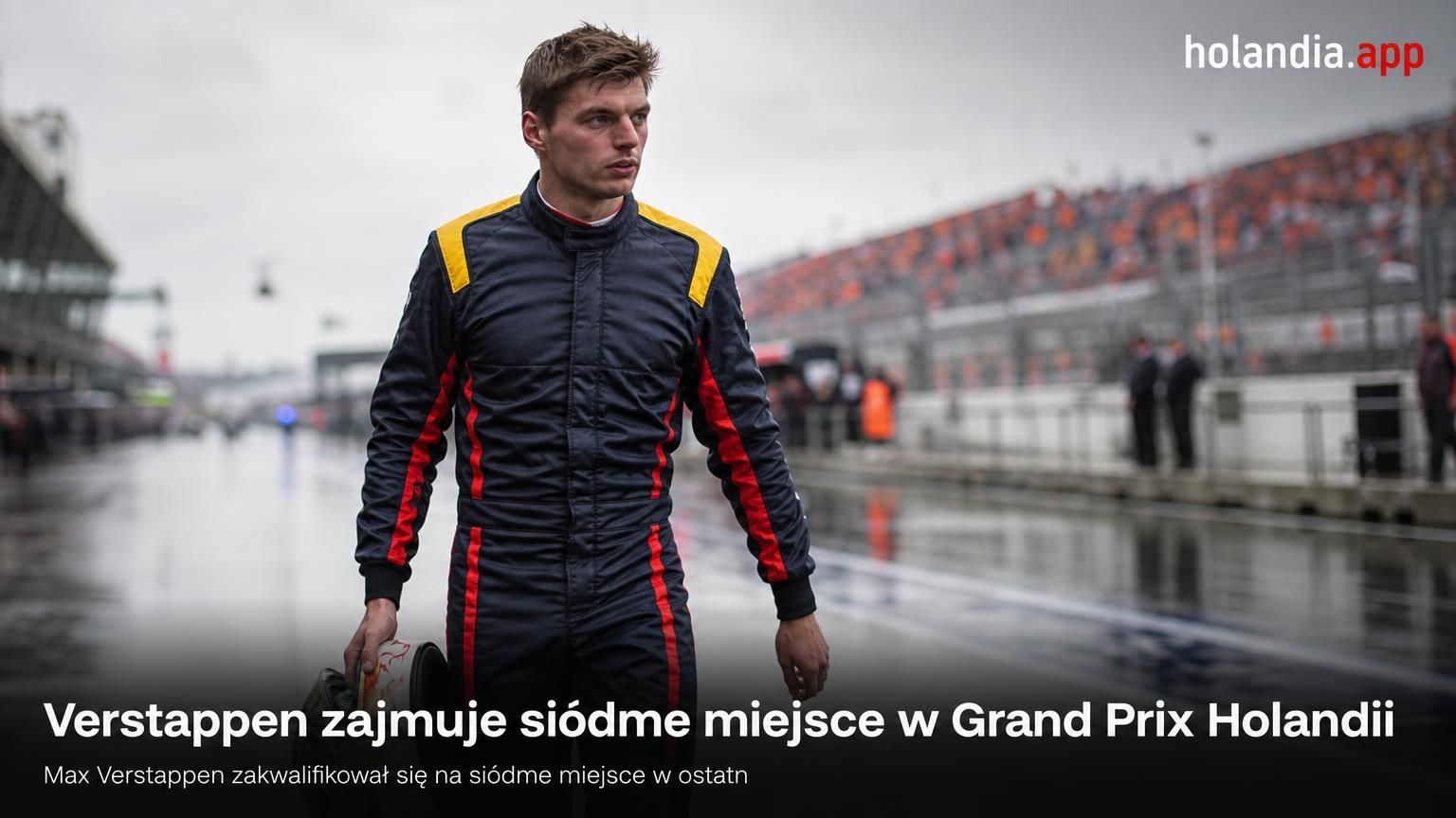 Verstappen zajmuje siódme miejsce w Grand Prix Holandii