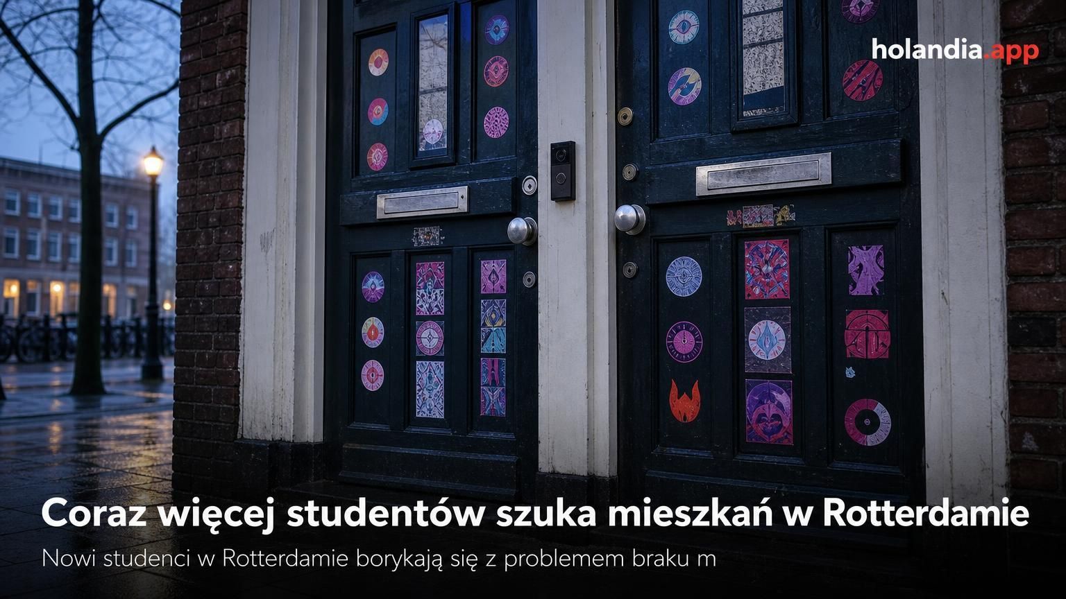 Coraz więcej studentów szuka mieszkań w Rotterdamie