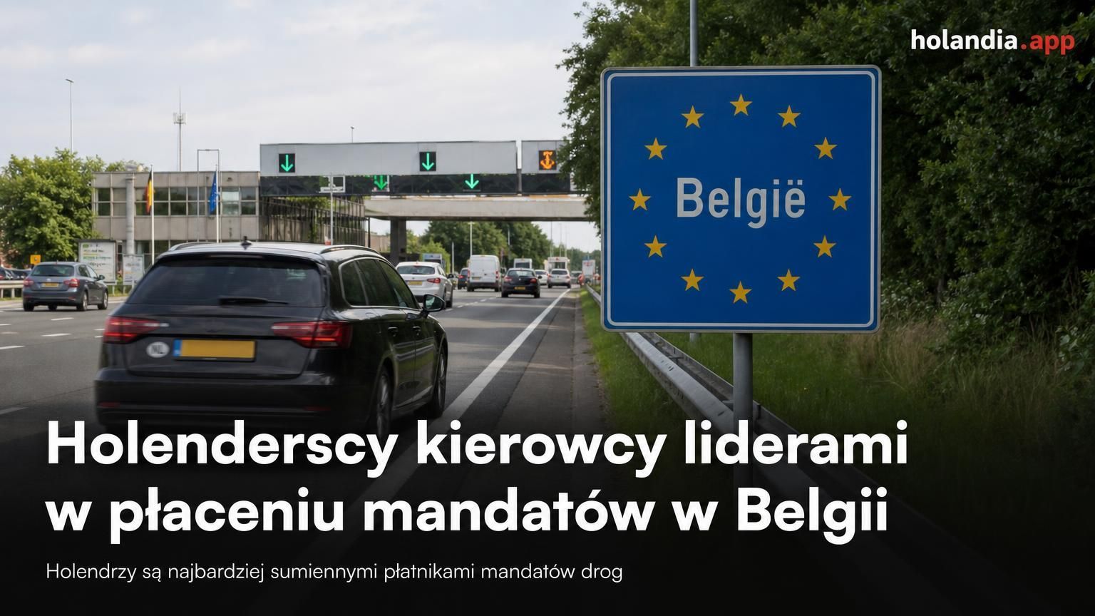 Holenderscy kierowcy liderami w płaceniu mandatów w Belgii