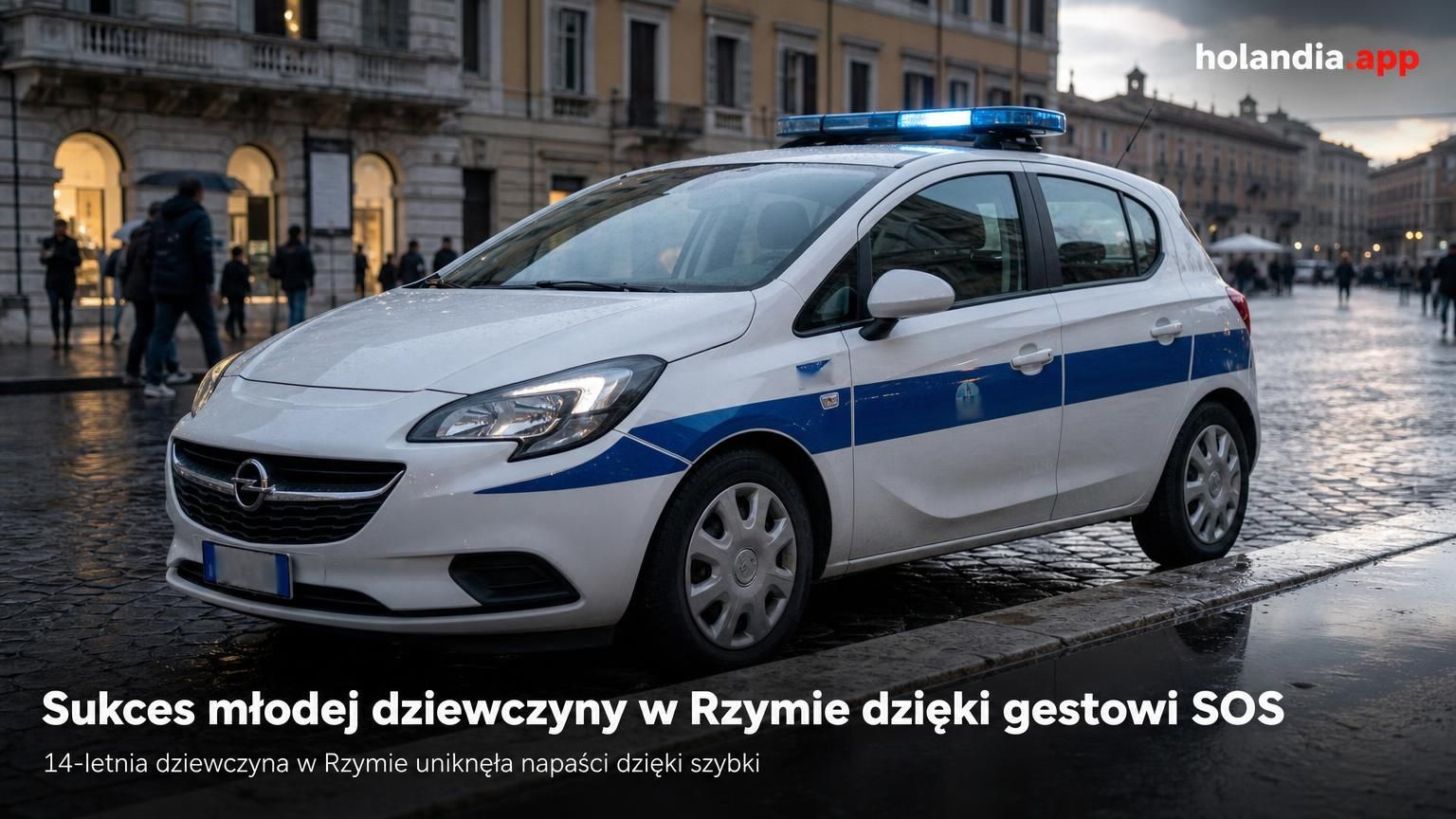 Sukces młodej dziewczyny w Rzymie dzięki gestowi SOS