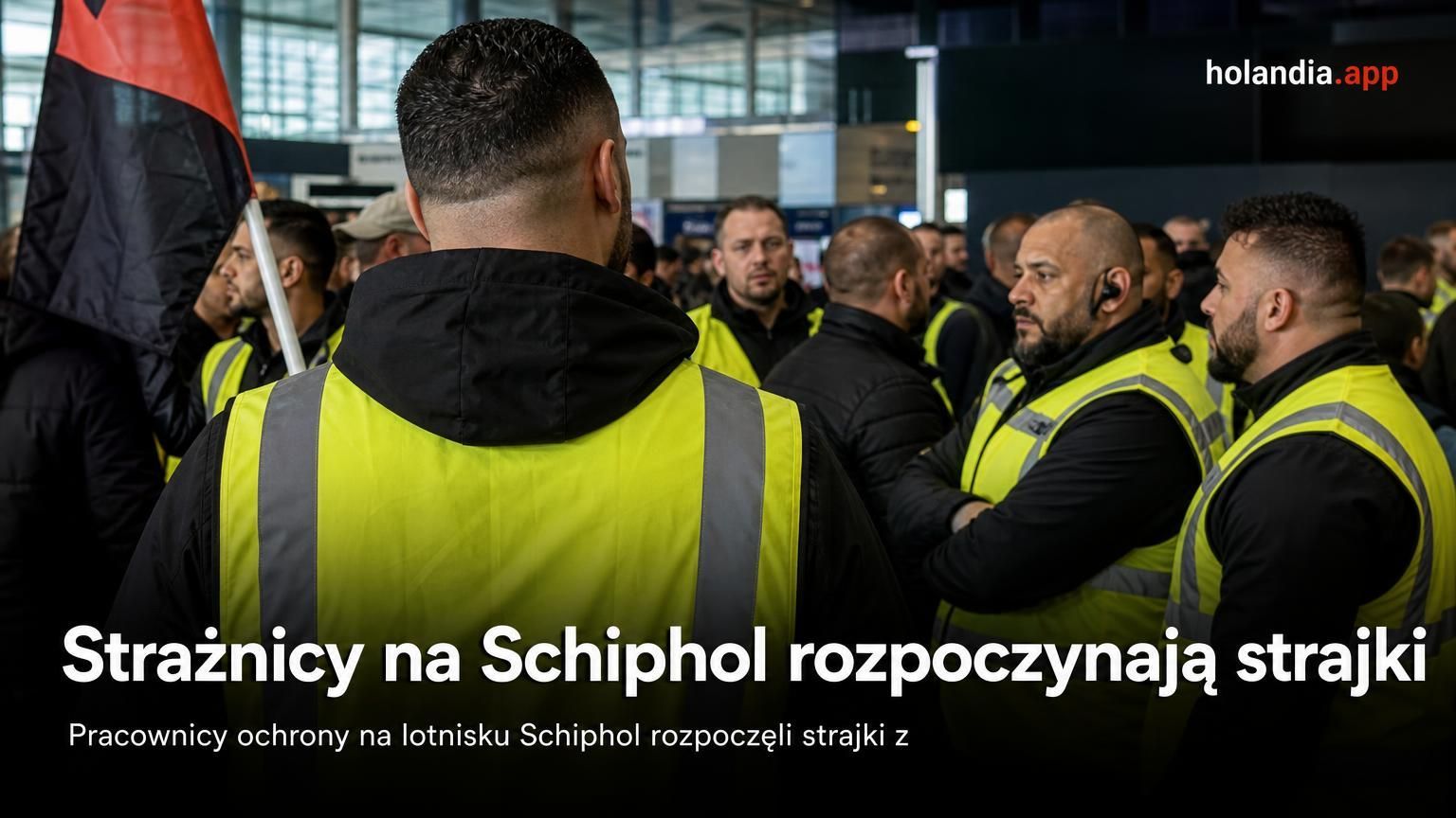 Strażnicy na Schiphol rozpoczynają strajki