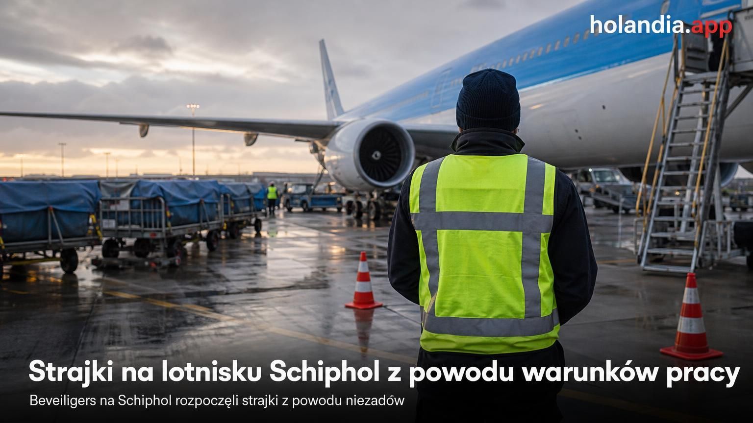 Strajki na lotnisku Schiphol z powodu warunków pracy
