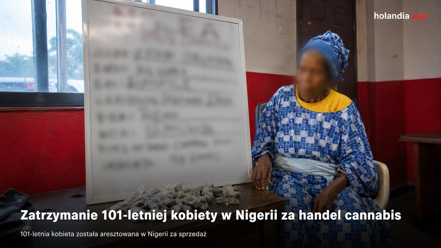 Zatrzymanie 101-letniej kobiety w Nigerii za handel cannabis