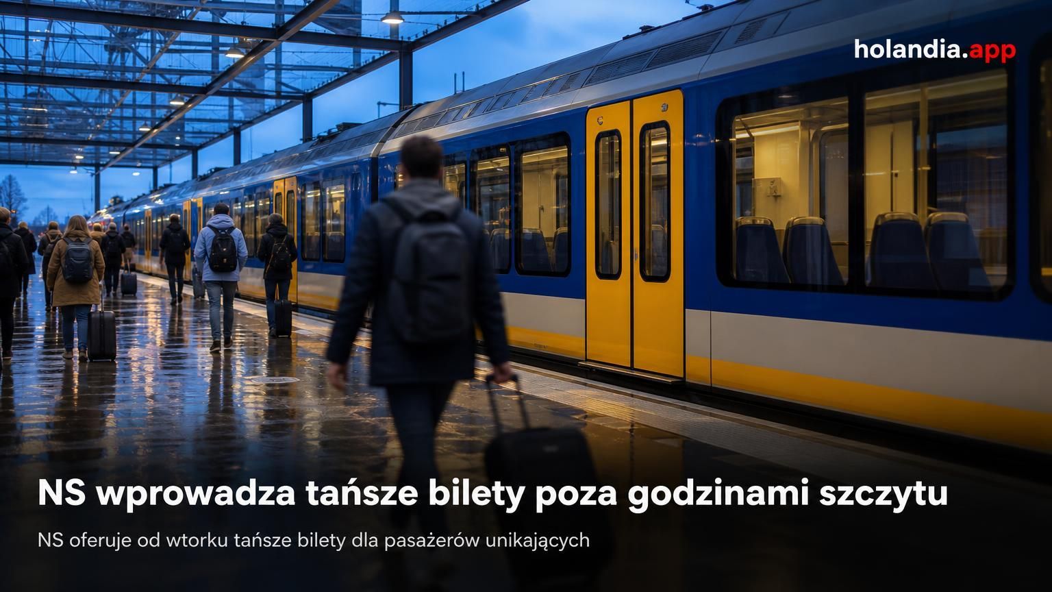 NS wprowadza tańsze bilety poza godzinami szczytu