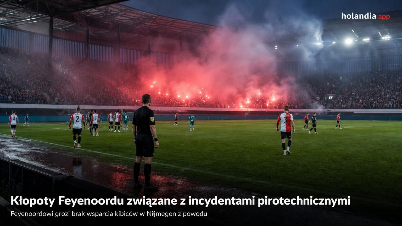 Kłopoty Feyenoordu związane z incydentami pirotechnicznymi