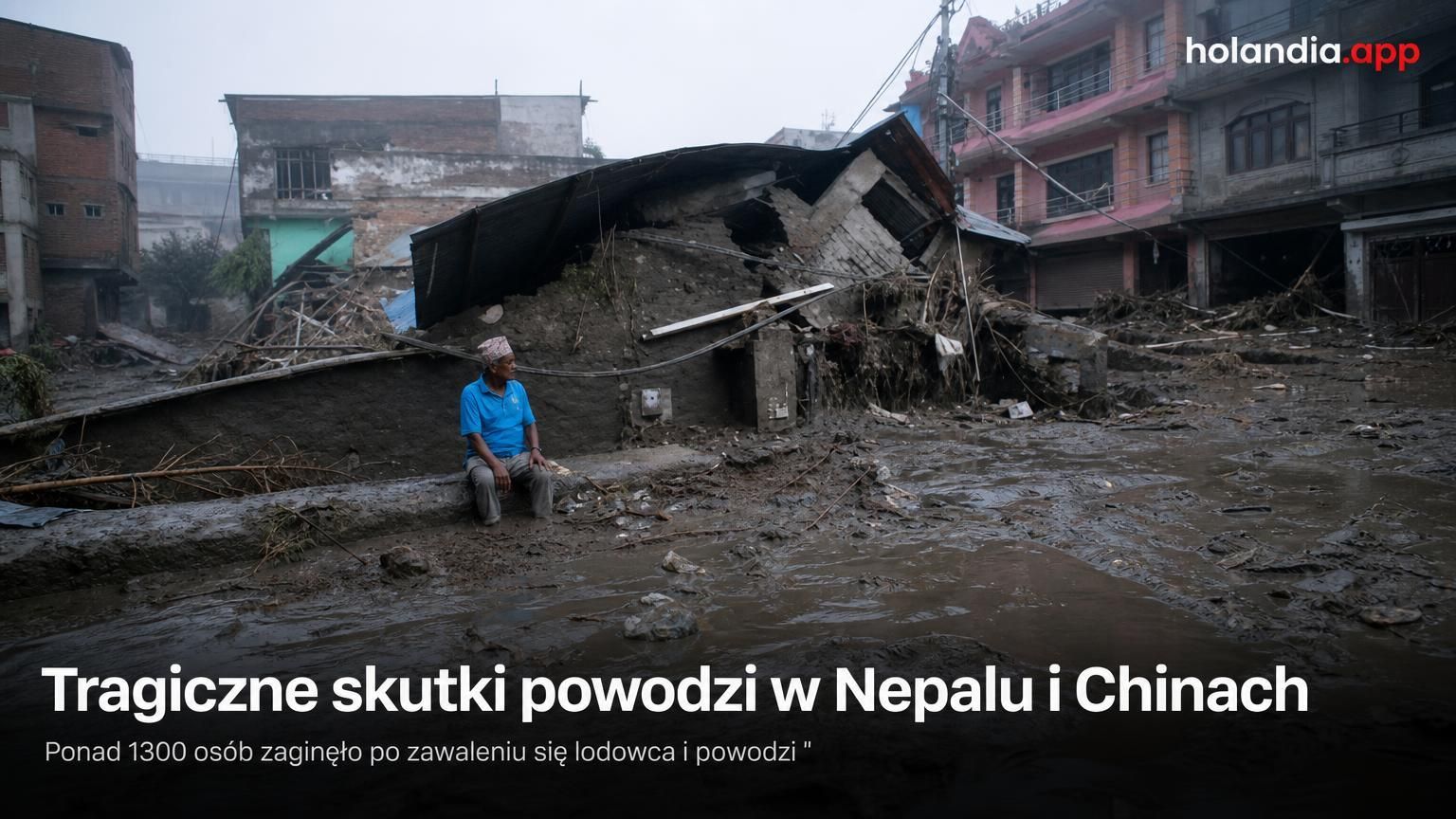 Tragiczne skutki powodzi w Nepalu i Chinach