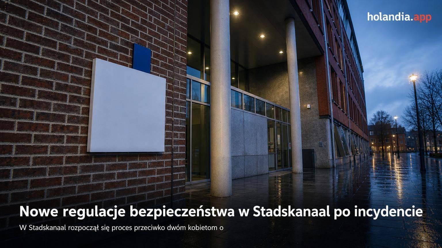 Nowe regulacje bezpieczeństwa w Stadskanaal po incydencie