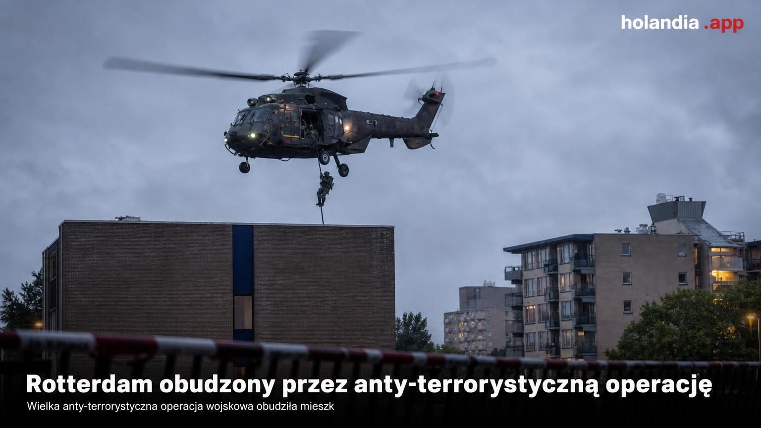 Rotterdam obudzony przez anty-terrorystyczną operację