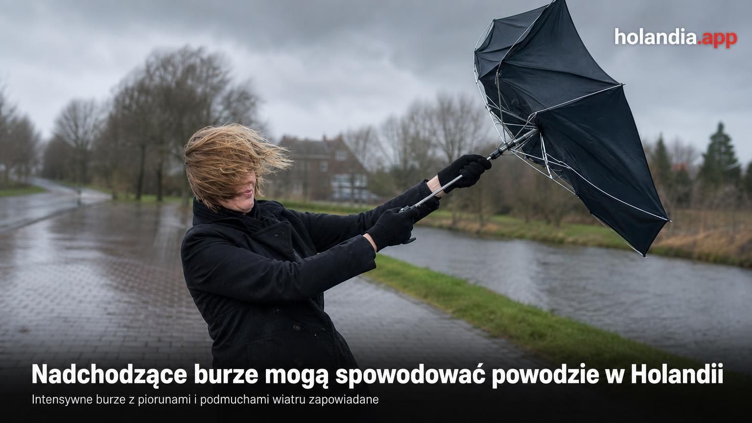 Nadchodzące burze mogą spowodować powodzie w Holandii