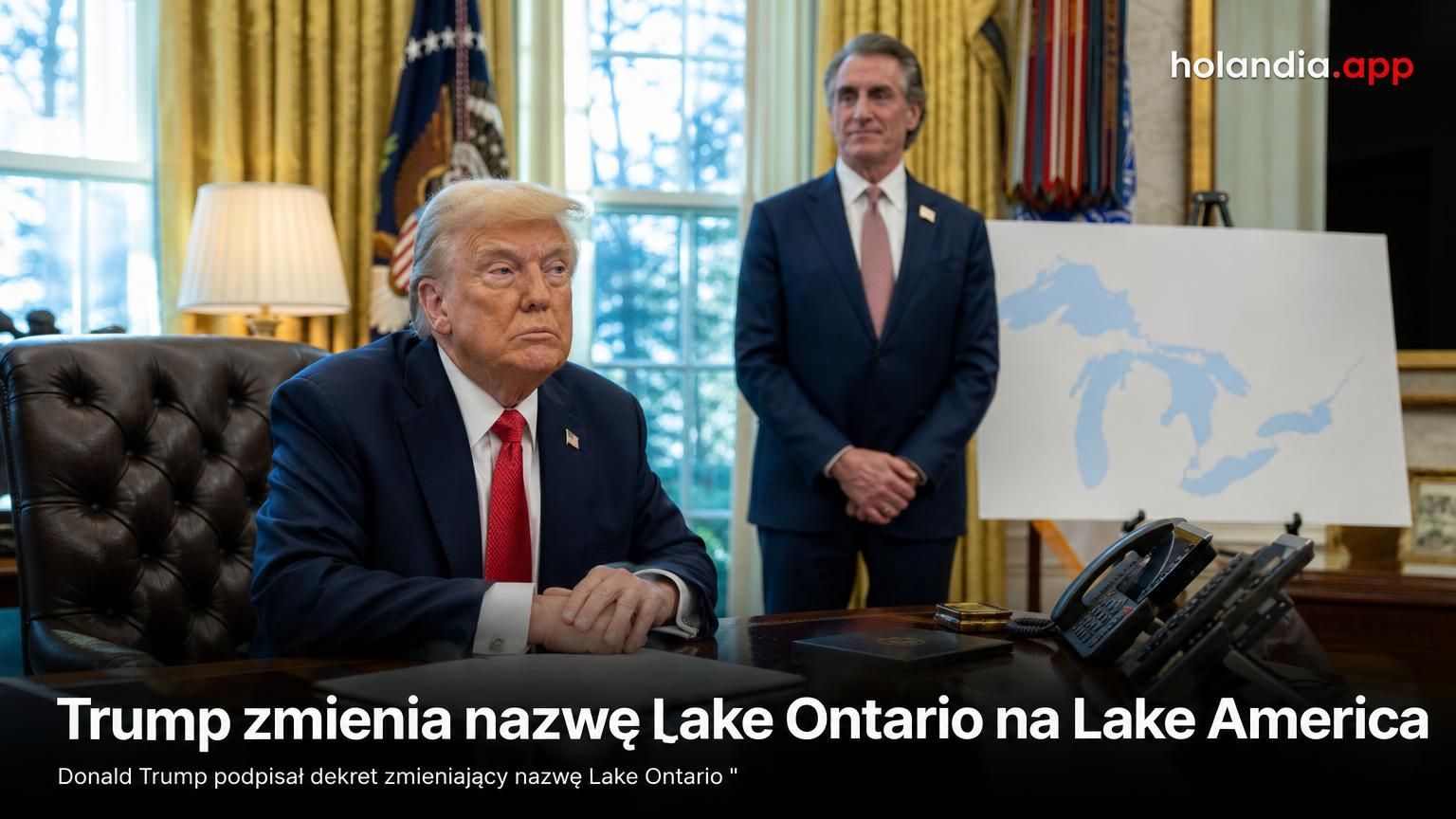 Trump zmienia nazwę Lake Ontario na Lake America