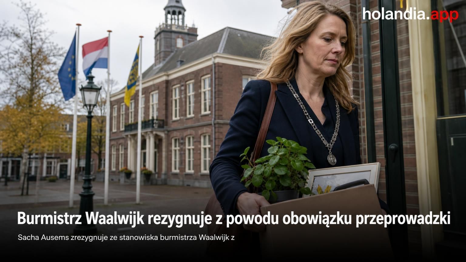 Burmistrz Waalwijk rezygnuje z powodu obowiązku przeprowadzki