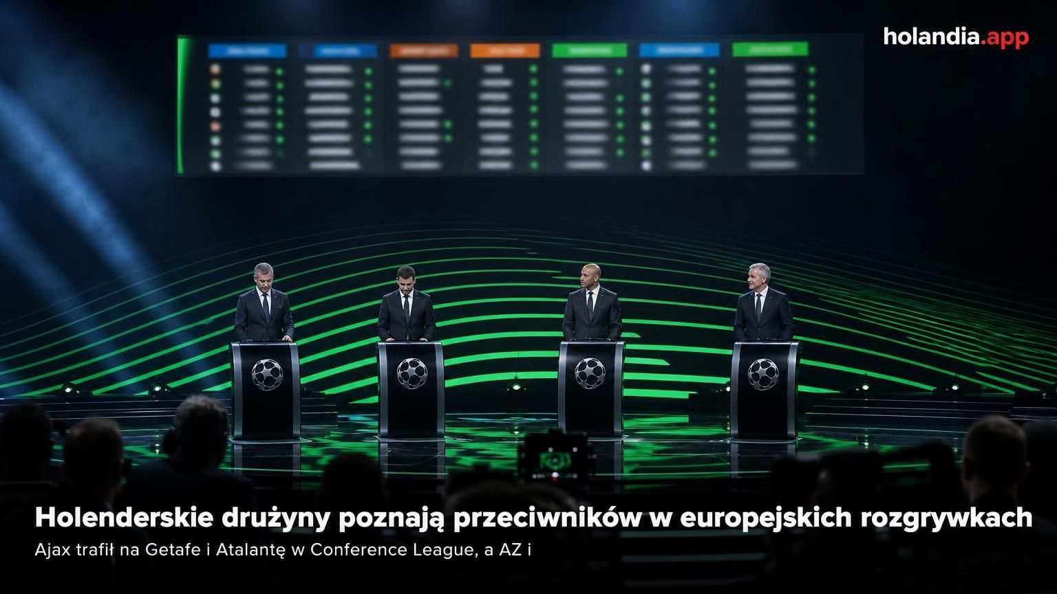 Holenderskie drużyny poznają przeciwników w europejskich rozgrywkach