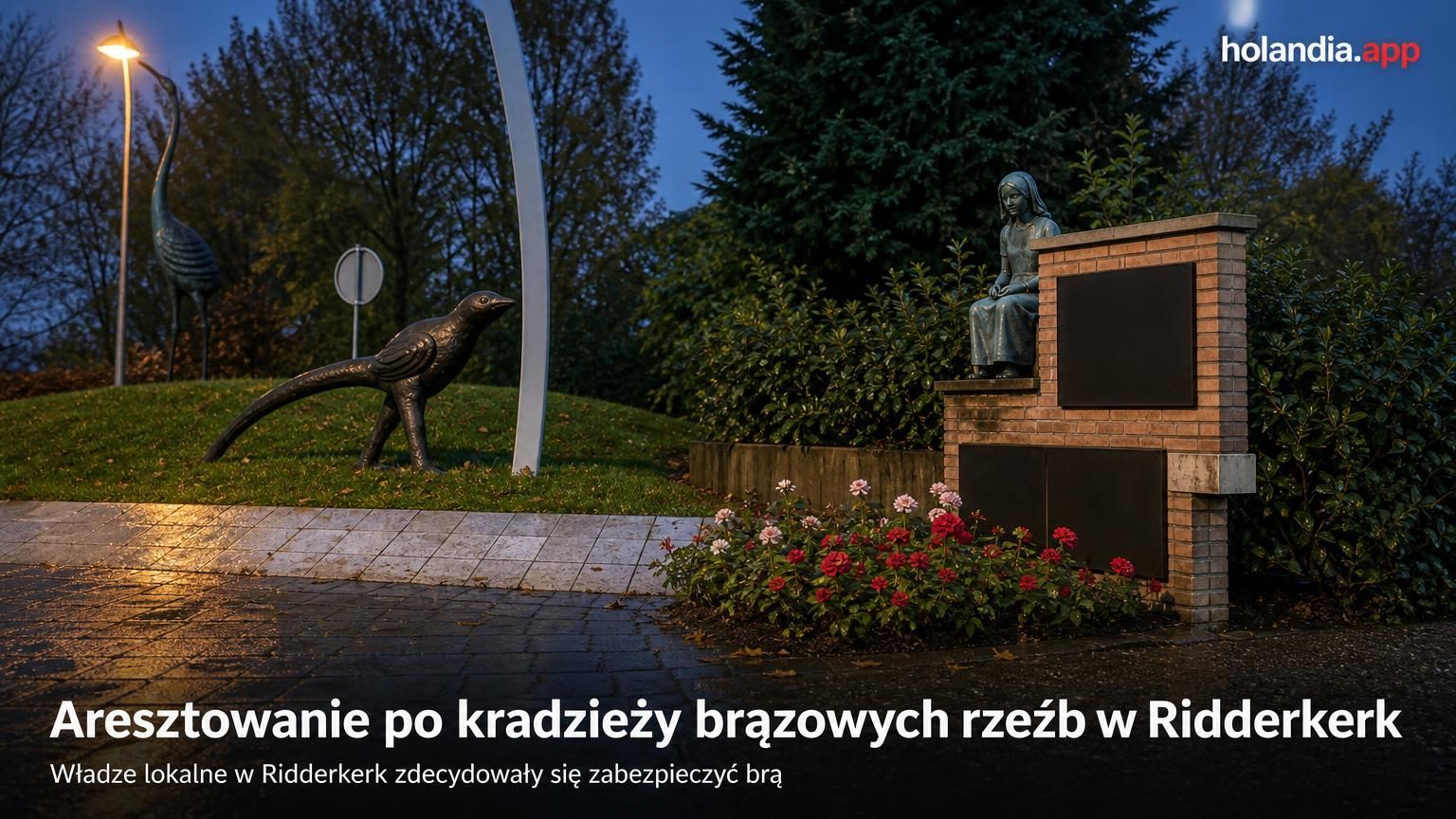 Aresztowanie po kradzieży brązowych rzeźb w Ridderkerk