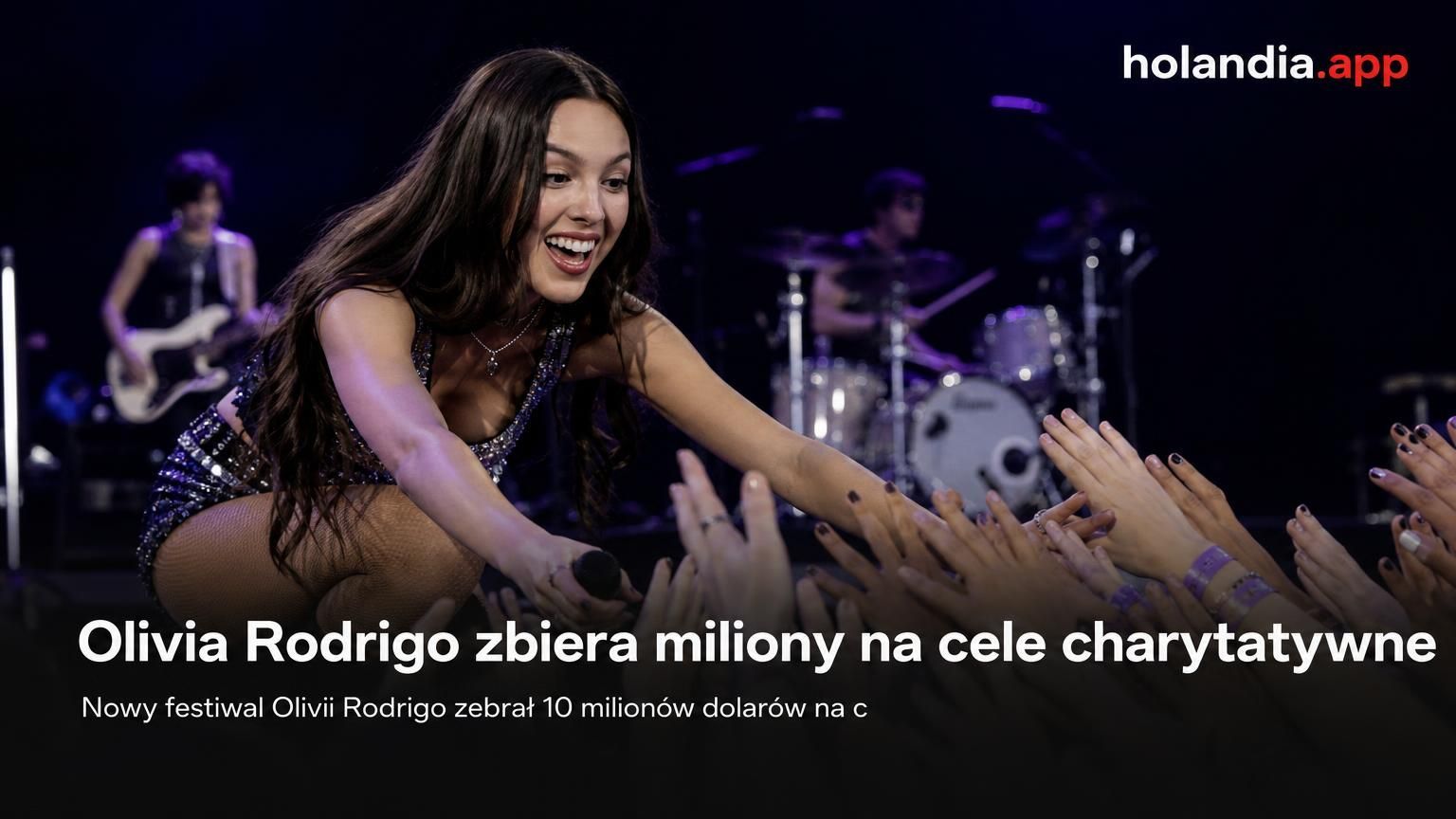 Olivia Rodrigo zbiera miliony na cele charytatywne