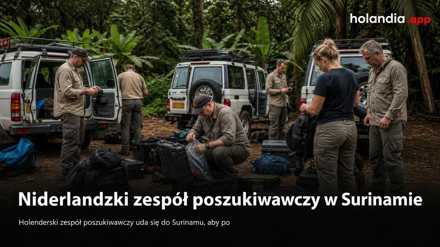 Niderlandzki zespół poszukiwawczy w Surinamie