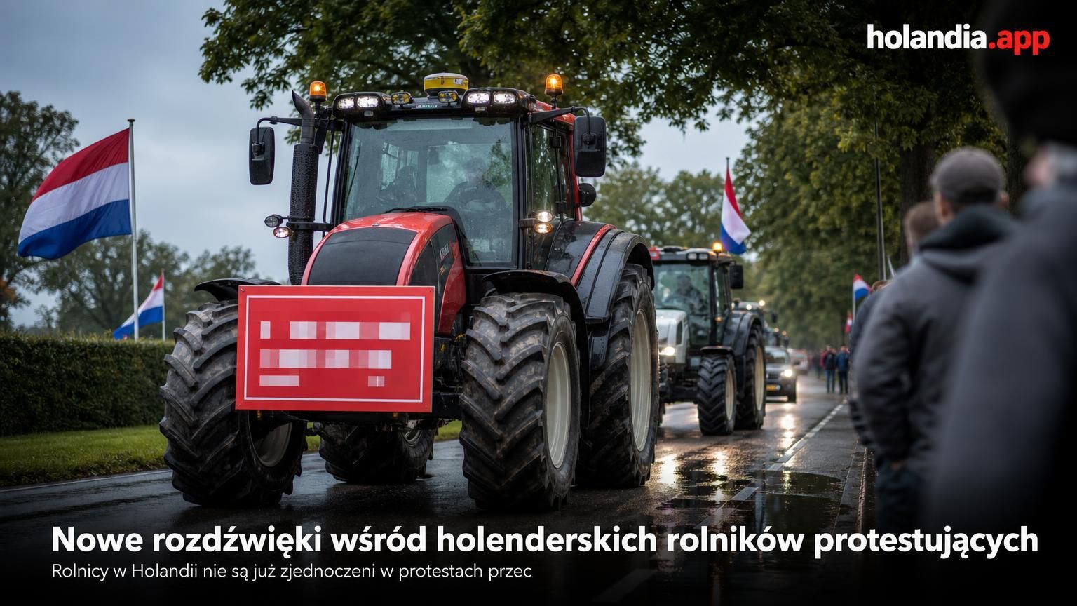 Nowe rozdźwięki wśród holenderskich rolników protestujących