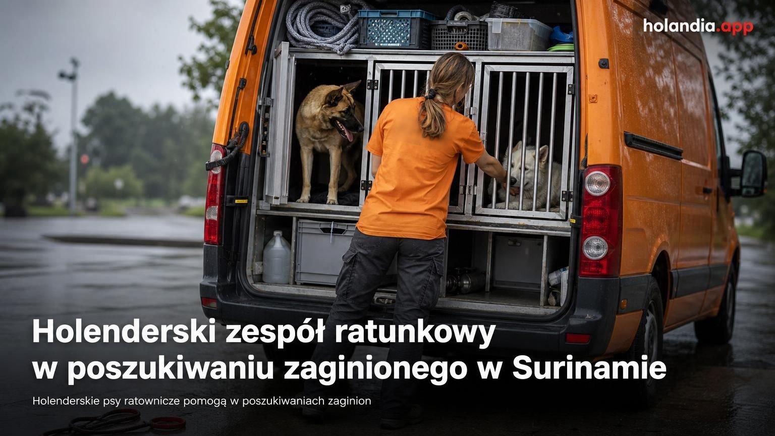 Holenderski zespół ratunkowy w poszukiwaniu zaginionego w Surinamie