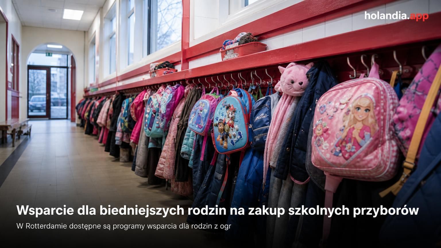 Wsparcie dla biedniejszych rodzin na zakup szkolnych przyborów