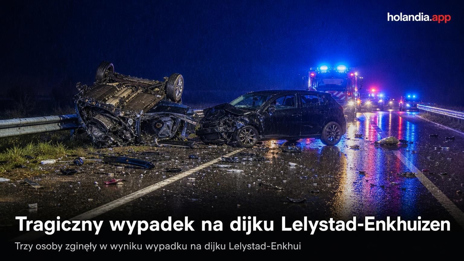 Tragiczny wypadek na dijku Lelystad-Enkhuizen