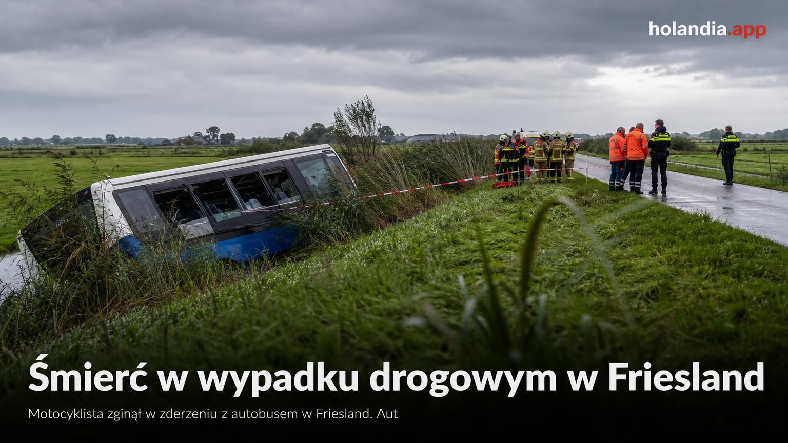 Śmierć w wypadku drogowym w Friesland
