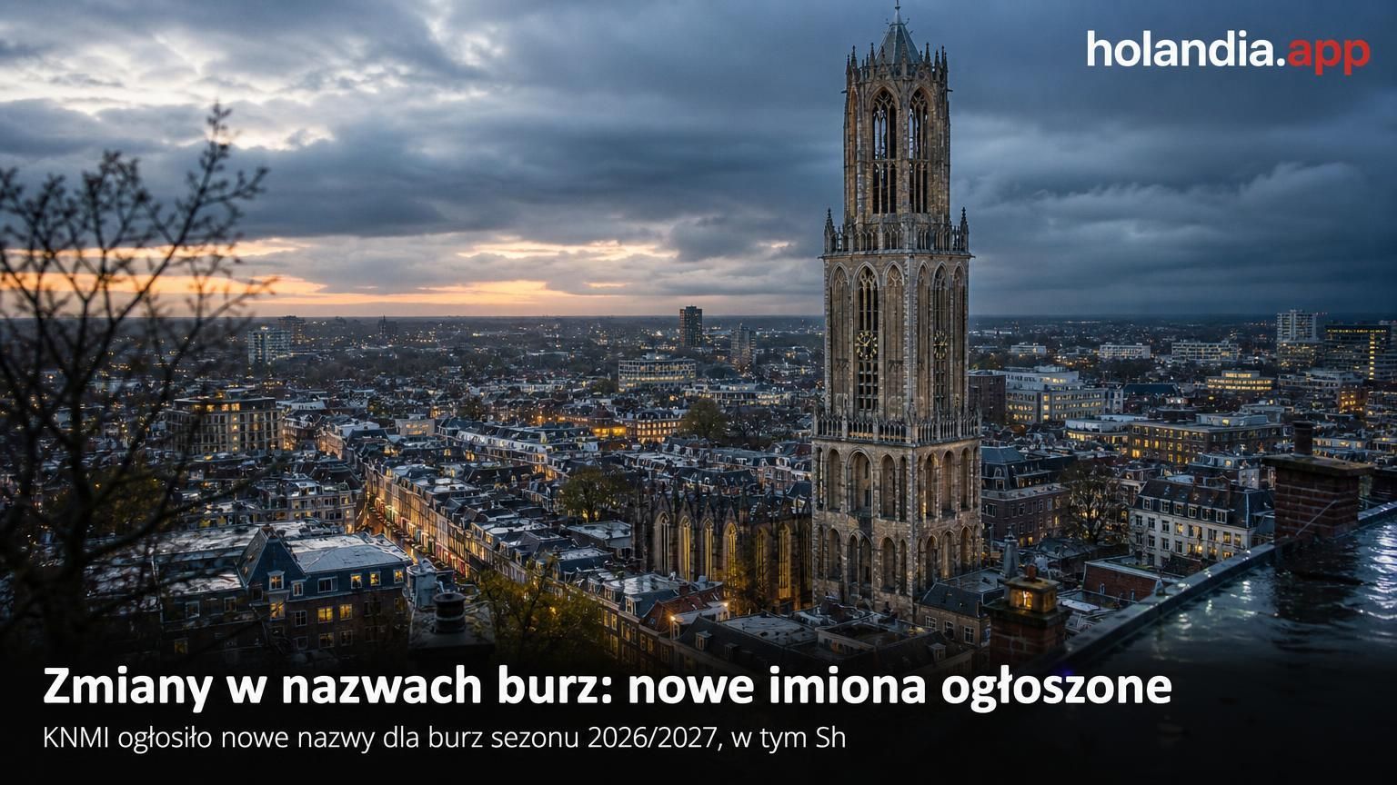 Zmiany w nazwach burz: nowe imiona ogłoszone