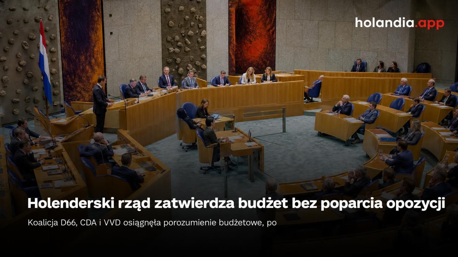 Holenderski rząd zatwierdza budżet bez poparcia opozycji