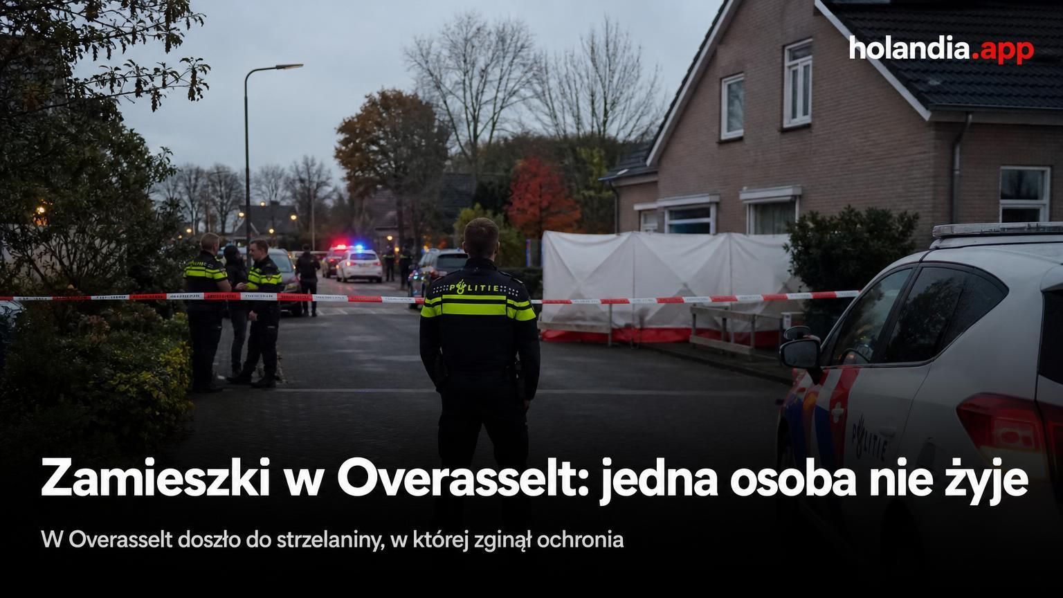 Zamieszki w Overasselt: jedna osoba nie żyje