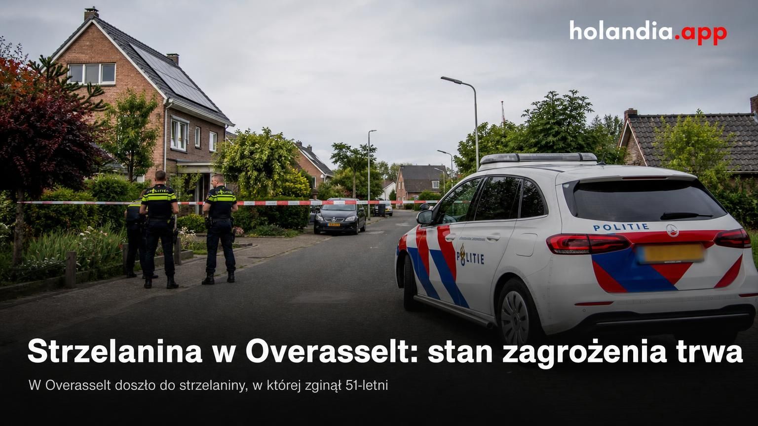 Strzelanina w Overasselt: stan zagrożenia trwa