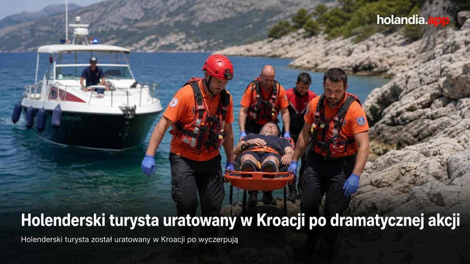 Holenderski turysta uratowany w Kroacji po dramatycznej akcji