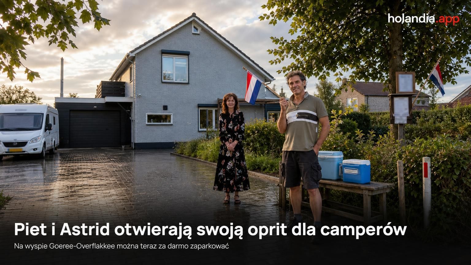 Piet i Astrid otwierają swoją oprit dla camperów
