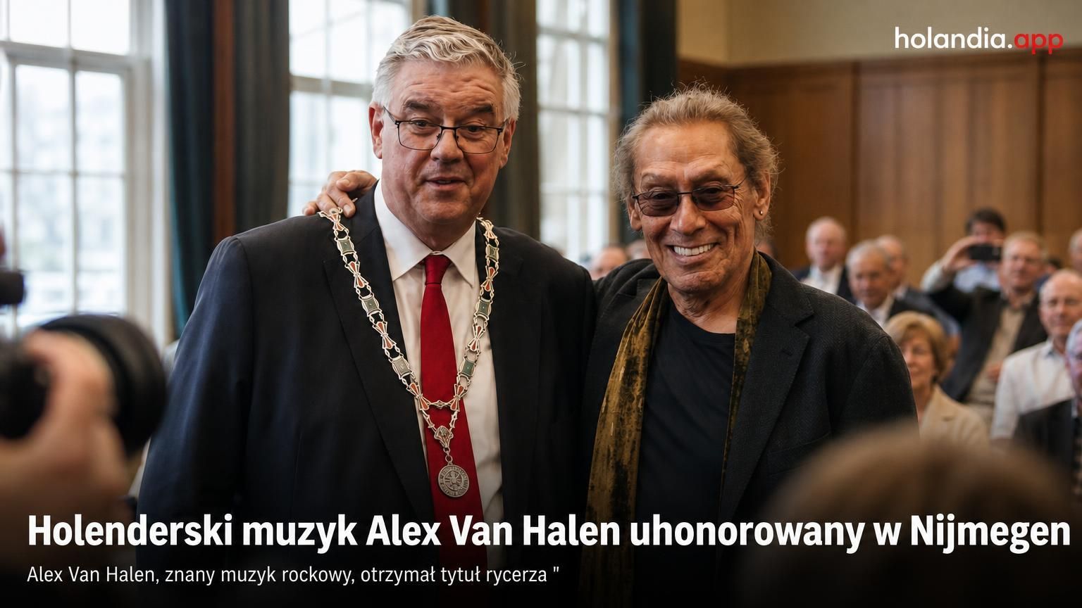 Holenderski muzyk Alex Van Halen uhonorowany w Nijmegen