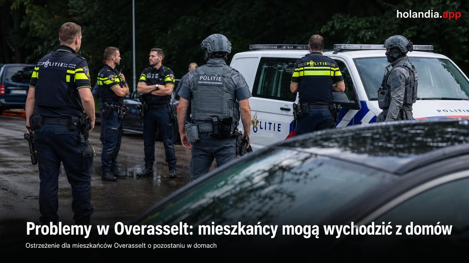 Problemy w Overasselt: mieszkańcy mogą wychodzić z domów