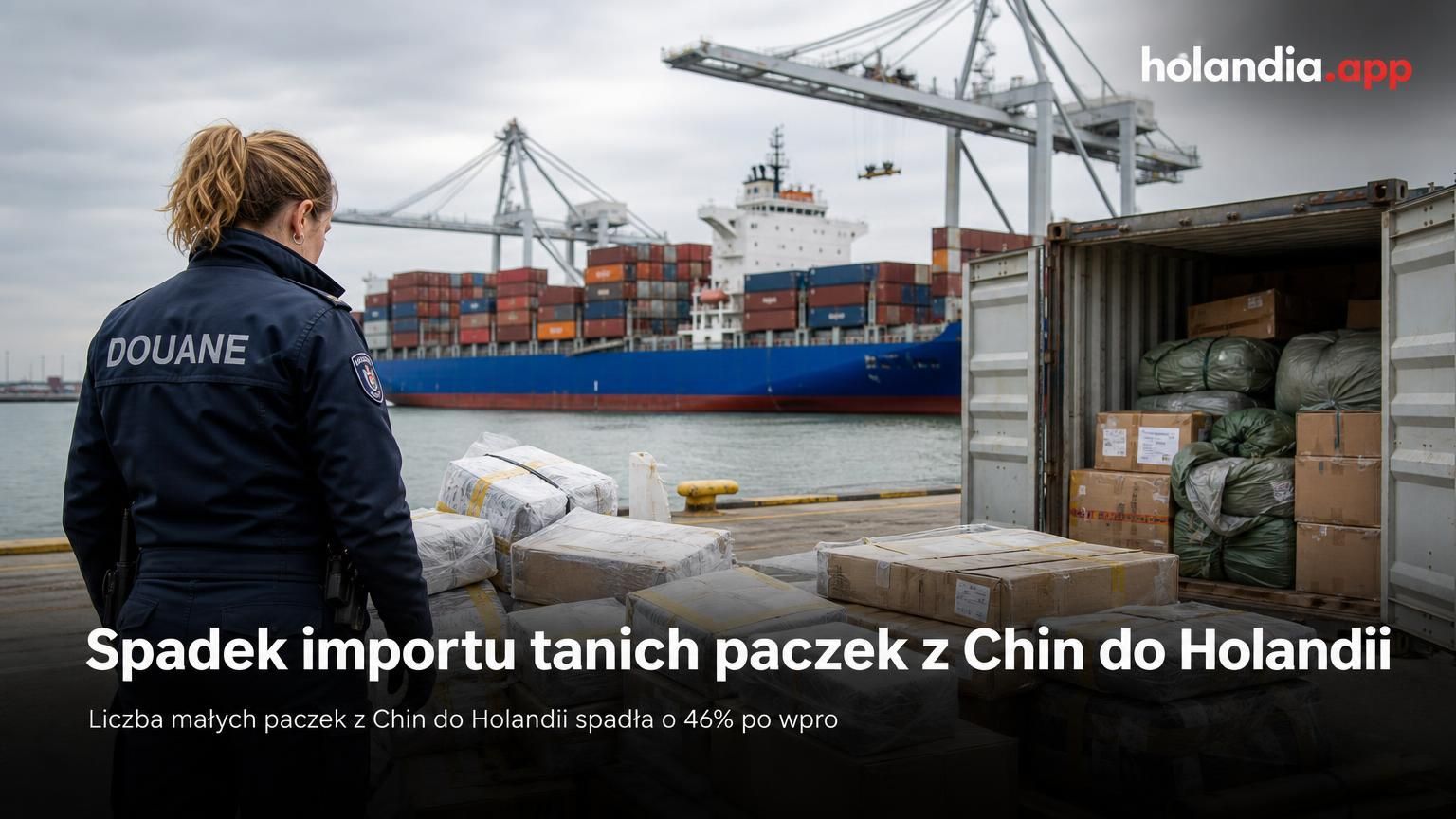 Spadek importu tanich paczek z Chin do Holandii