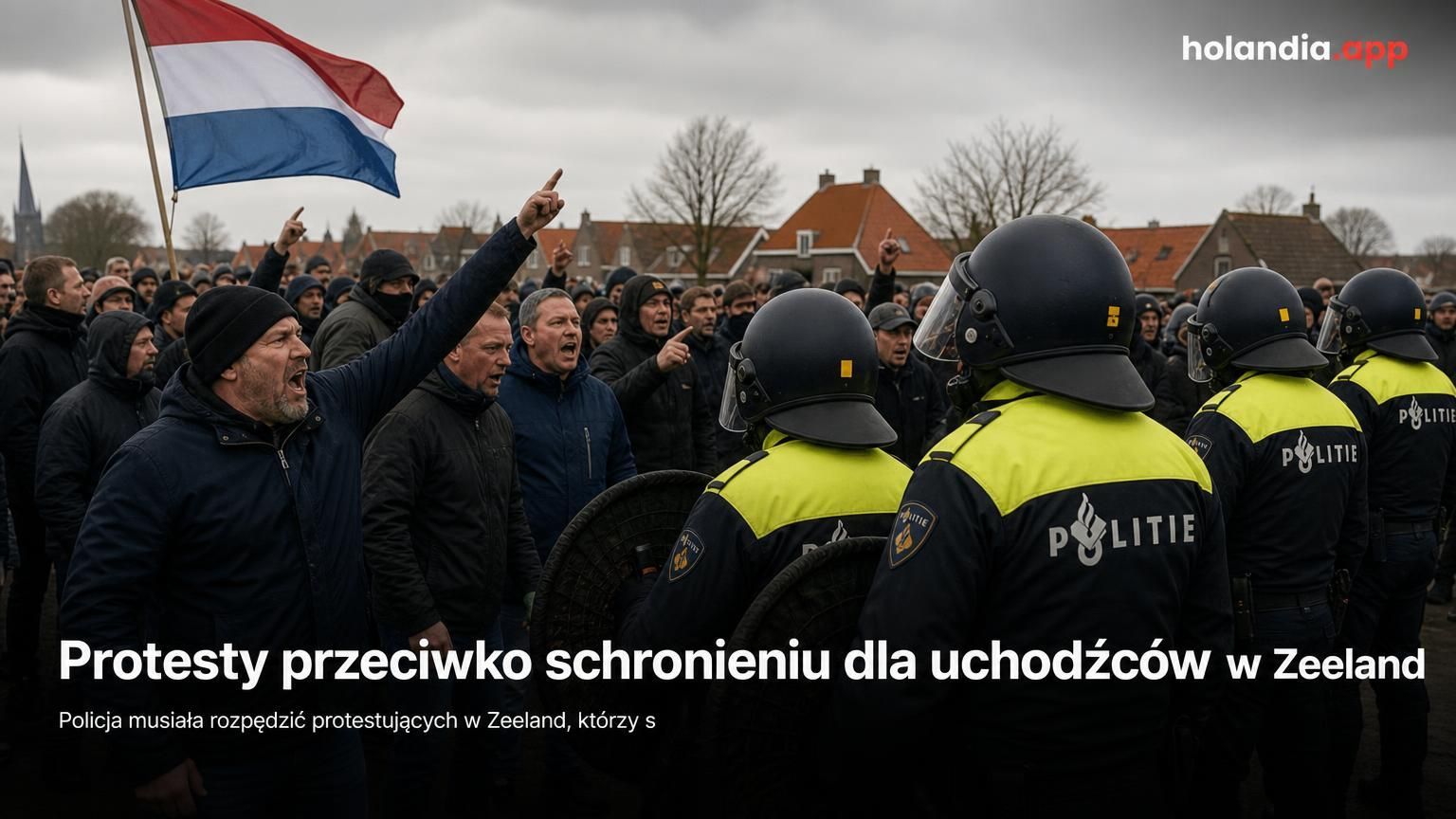 Protesty przeciwko schronieniu dla uchodźców w Zeeland