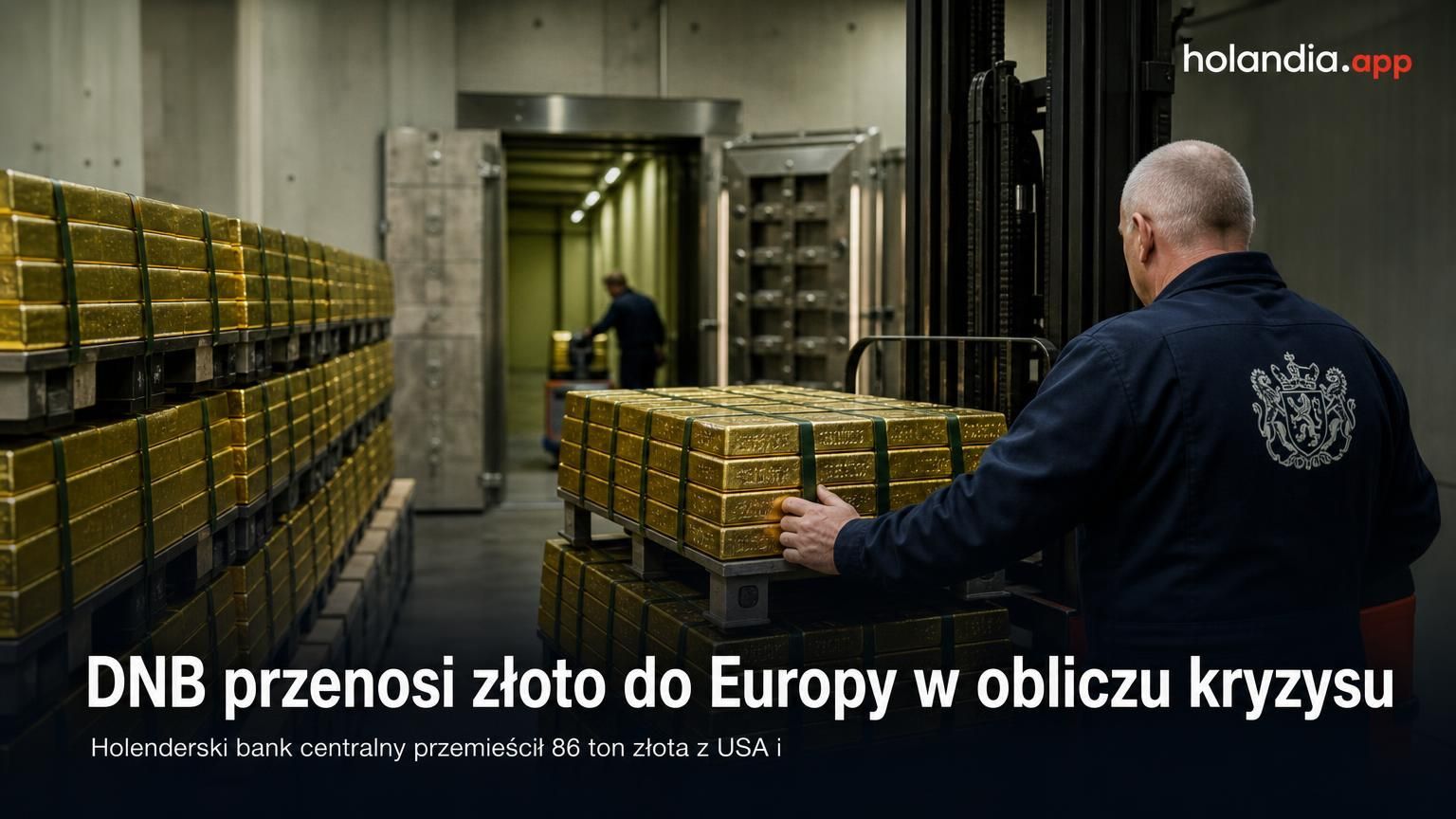 DNB przenosi złoto do Europy w obliczu kryzysu