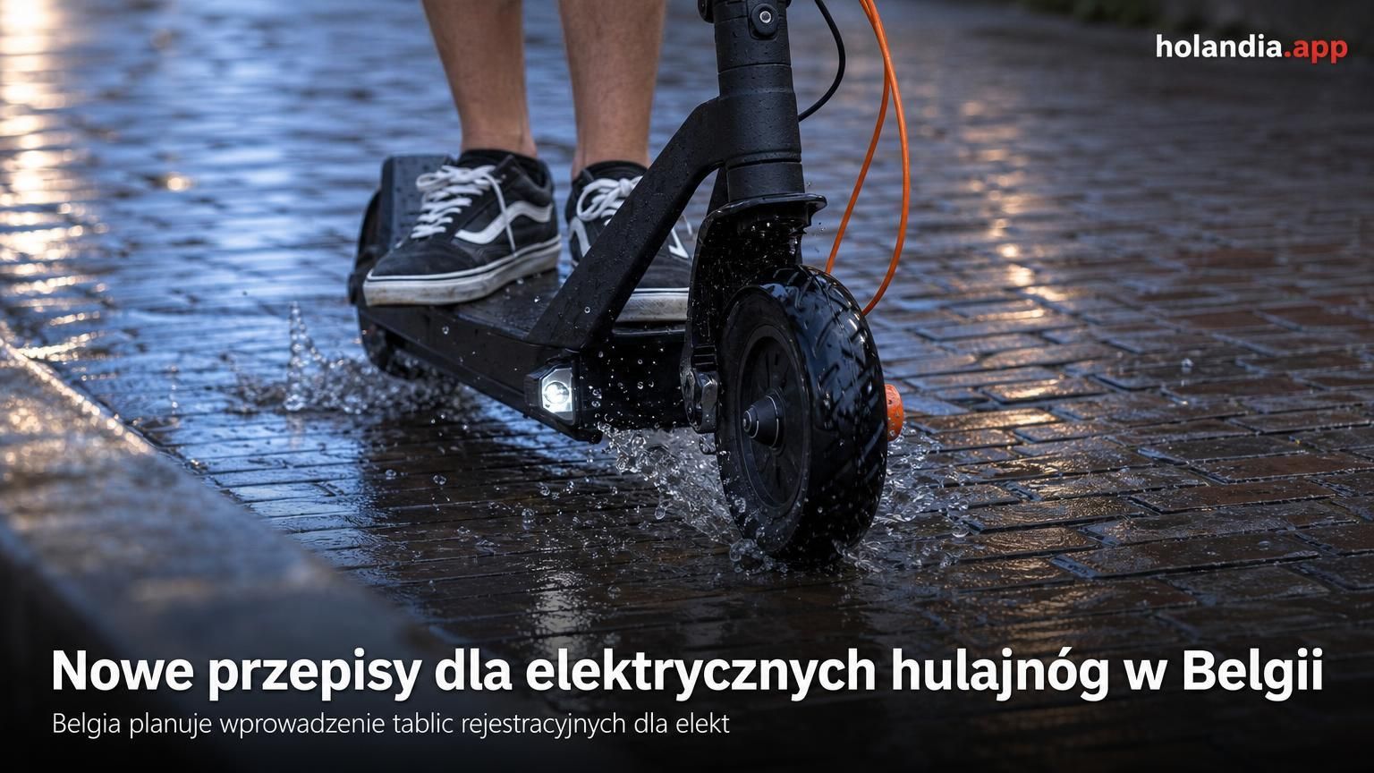 Nowe przepisy dla elektrycznych hulajnóg w Belgii