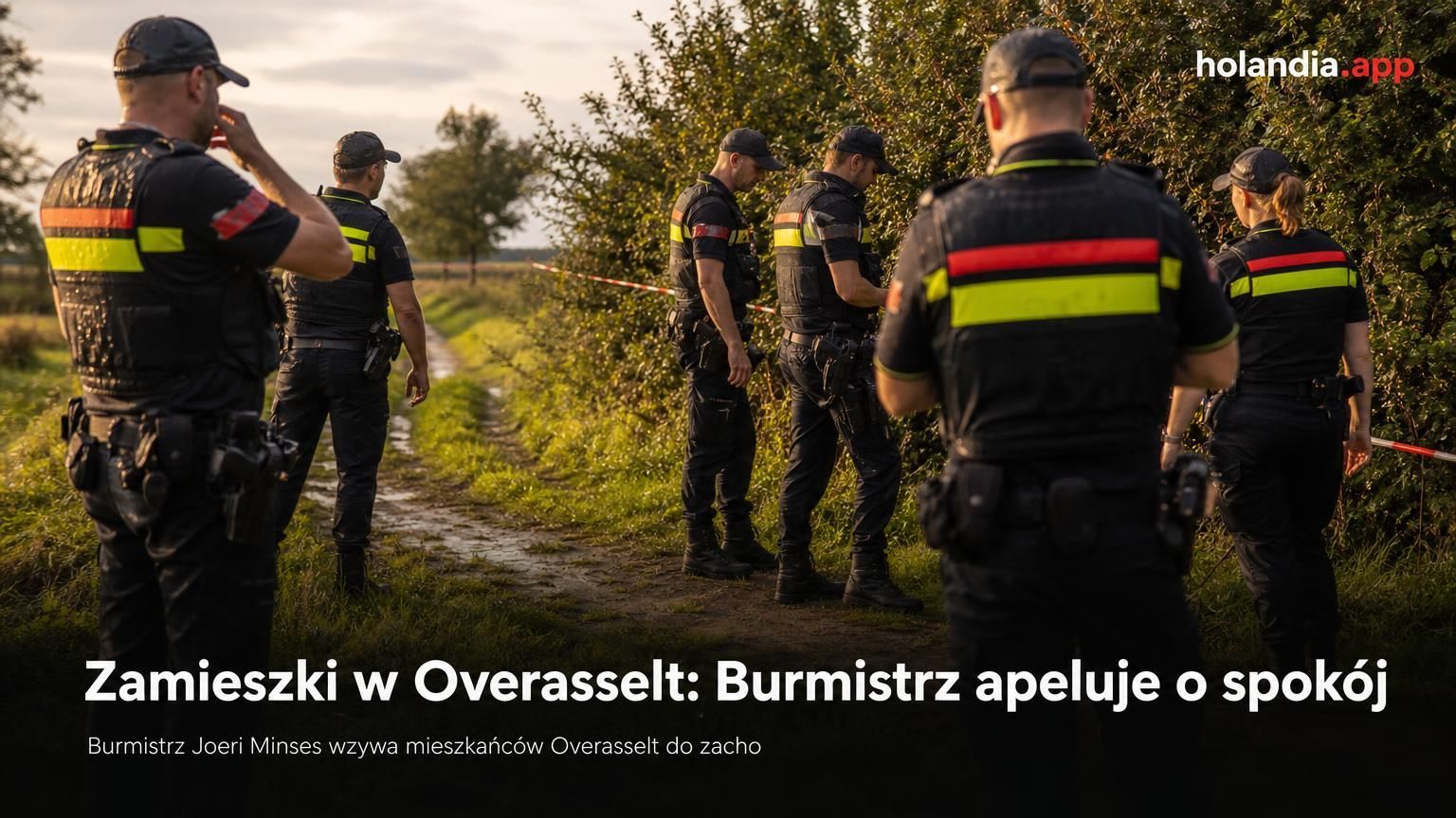 Zamieszki w Overasselt: Burmistrz apeluje o spokój