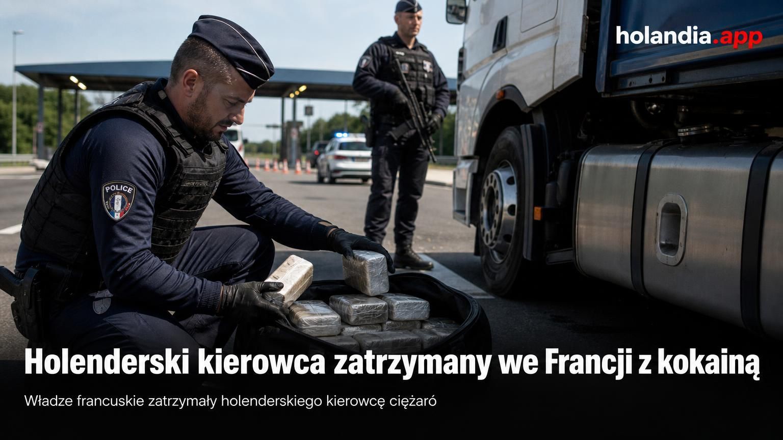 Holenderski kierowca zatrzymany we Francji z kokainą