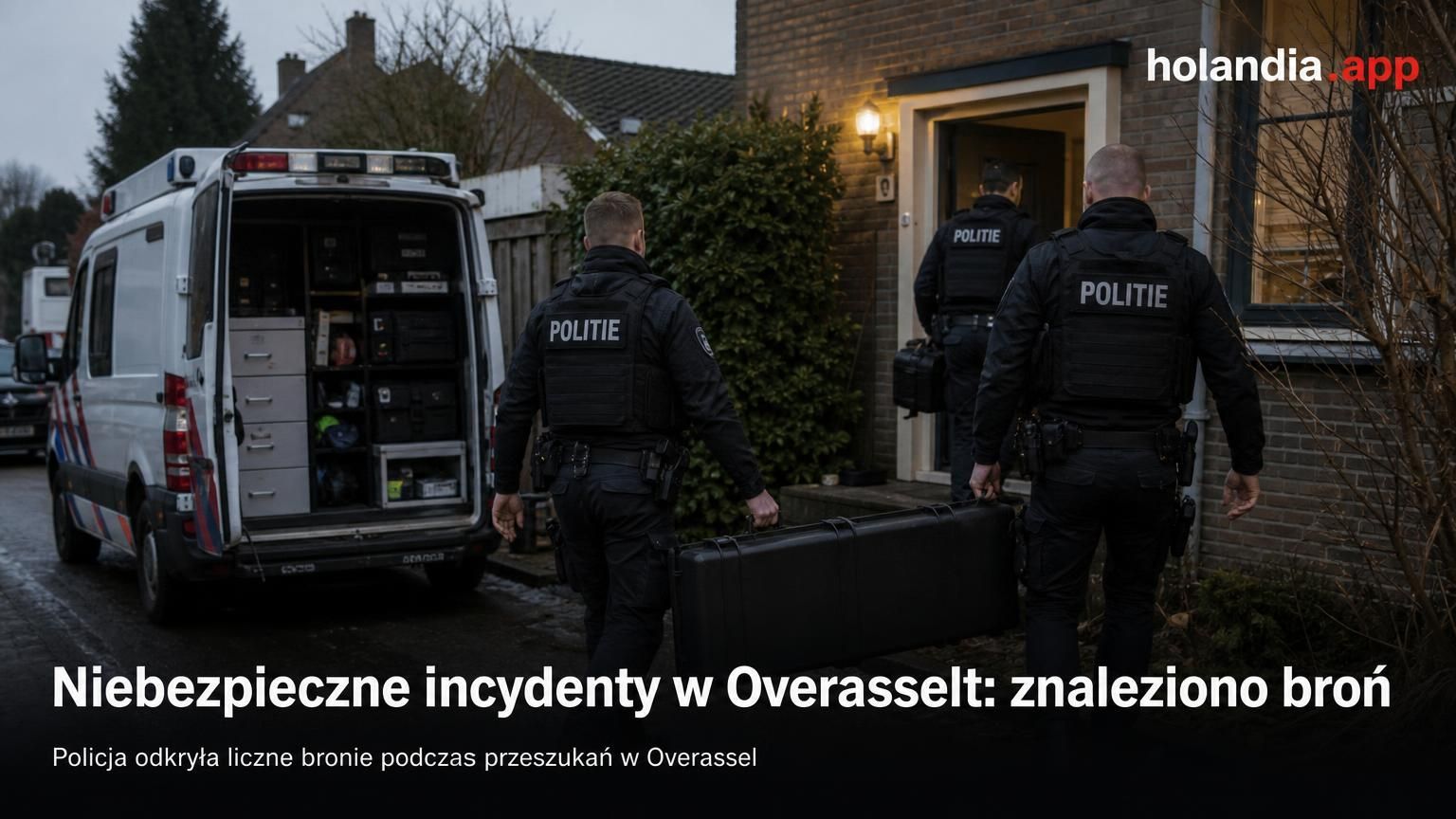 Niebezpieczne incydenty w Overasselt: znaleziono broń