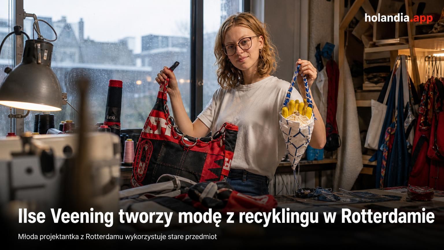 Ilse Veening tworzy modę z recyklingu w Rotterdamie