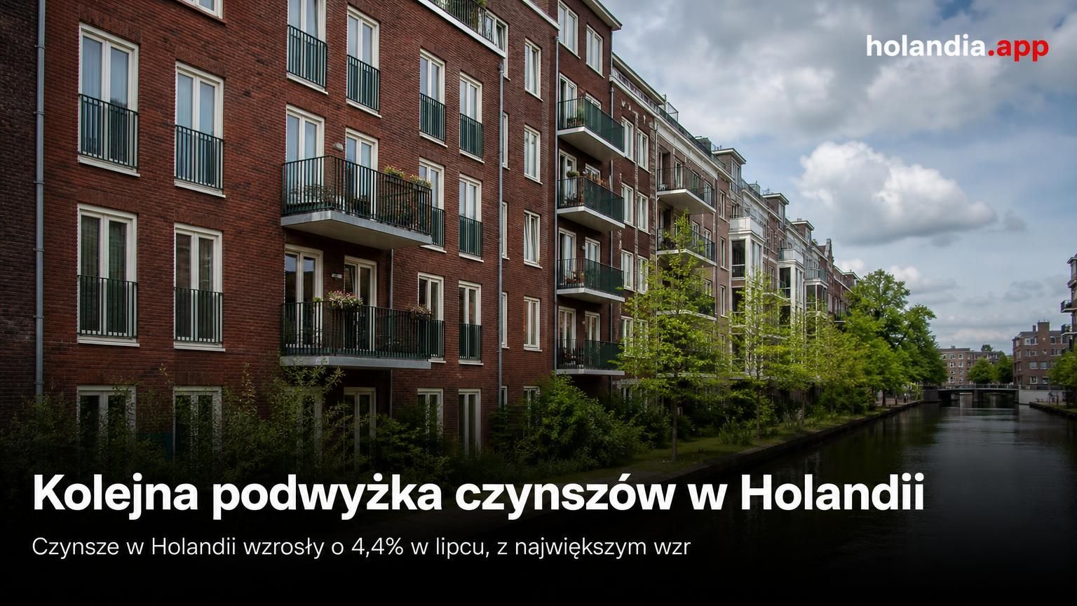 Kolejna podwyżka czynszów w Holandii