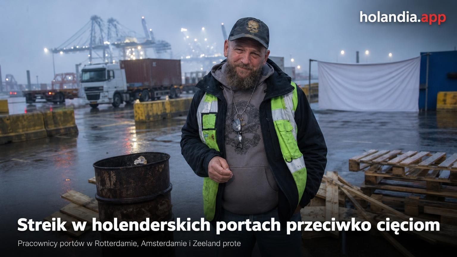 Streik w holenderskich portach przeciwko cięciom